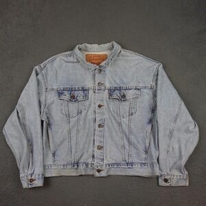 Vintage Levis Jacket Mens Large Blue Denim Trucker Button Up 70598 0711 90s USA